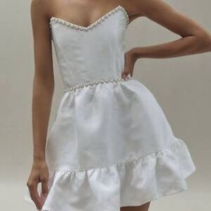 V. Chapman Evie Fit and Flare Brocade Dress